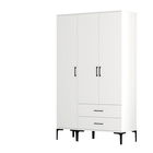 Dulap pentru haine, Hommy Craft, Kumsal ST, 120x47.5x201.4 cm, PAL, Alb