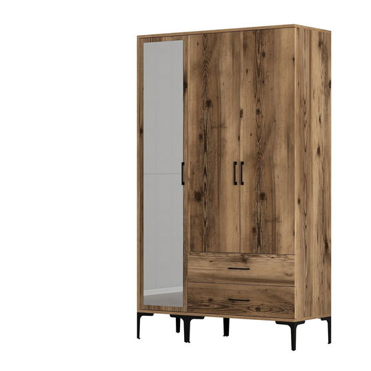 Dulap pentru haine, Hommy Craft, Kumsal RT, 120x47.5x201.4 cm, PAL, Maro