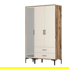 Dulap pentru haine, Hommy Craft, Kumsal RT, 120x47.5x201.4 cm, PAL, Maro/Crem