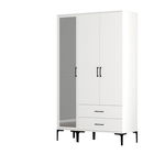 Dulap pentru haine, Hommy Craft, Kumsal RT, 120x47.5x201.4 cm, PAL, Alb