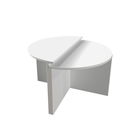 Masuta de cafea, Inarch, Dolunay, 70x51.8x38 cm, PAL, Alb