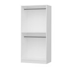 Dulap pentru haine, Minerva, Kale Chain Mirror White, 90x190x52 cm, PAL, Alb