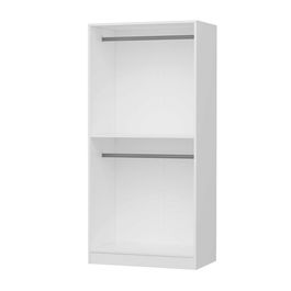 Dulap pentru haine, Minerva, Kale Chain Mirror White, 90x210x52 cm, PAL, Alb