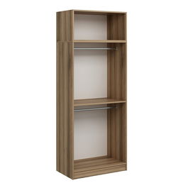 Dulap pentru haine, Minerva, Kale Oak, 90x255x52 cm, PAL, Stejar
