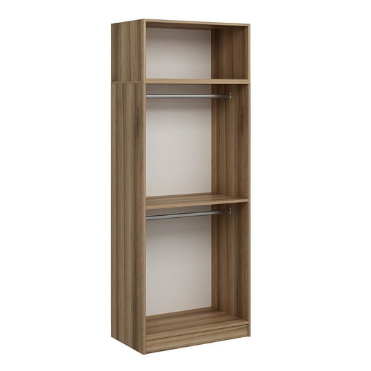 Dulap pentru haine, Minerva, Kale Oak, 90x255x52 cm, PAL, Stejar