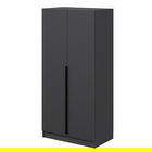 Dulap pentru haine, Minerva, Kale Plus Membrane Anthracite, 90x210x52 cm, PAL, Antracit