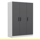 Dulap pentru haine, Minerva, Kale Anthracite, 135x190x52 cm, PAL, Antracit