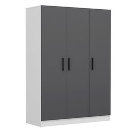 Dulap pentru haine, Minerva, Kale Anthracite, 135x190x52 cm, PAL, Antracit