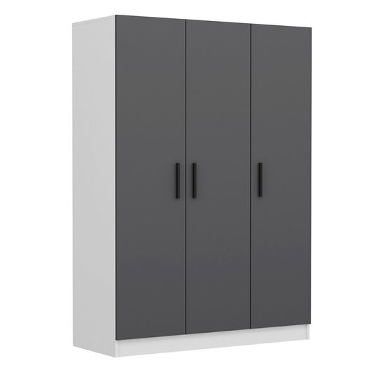 Dulap pentru haine, Minerva, Kale Anthracite, 135x190x52 cm, PAL, Antracit