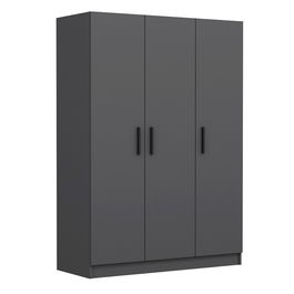 Dulap pentru haine, Minerva, Kale Anthracite, 135x190x52 cm, PAL, Antracit