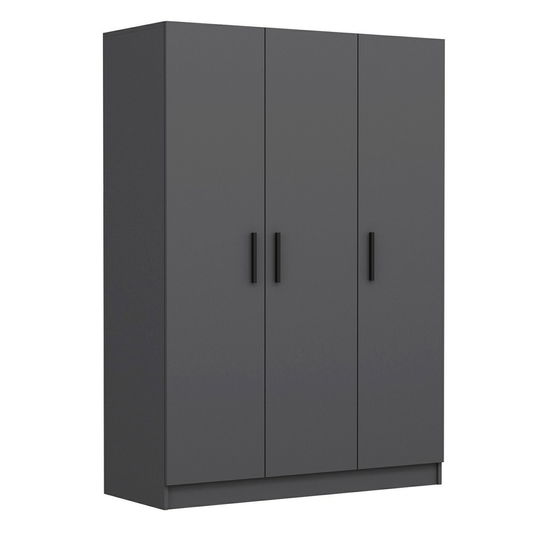 Dulap pentru haine, Minerva, Kale Anthracite, 135x190x52 cm, PAL, Antracit