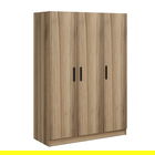 Dulap pentru haine, Minerva, Kale Oak, 135x190x52 cm, PAL, Stejar