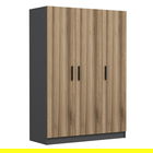 Dulap pentru haine, Minerva, Kale Oak, 135x210x52 cm, PAL, Stejar
