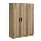 Dulap pentru haine, Minerva, Kale Oak, 135x210x52 cm, PAL, Stejar