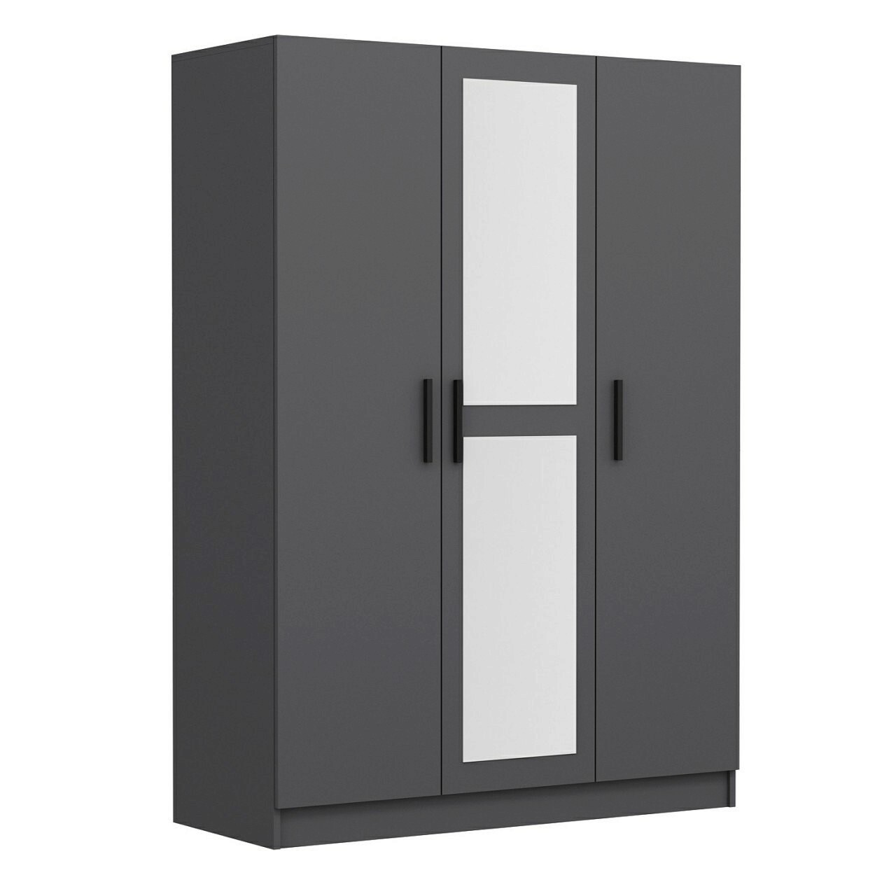 Dulap pentru haine, Minerva, Kale Anthracite, 135x190x52 cm, PAL, Antracit