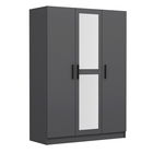 Dulap pentru haine, Minerva, Kale Anthracite, 135x190x52 cm, PAL, Antracit