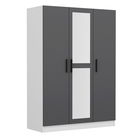 Dulap pentru haine, Minerva, Kale Anthracite, 135x210x52 cm, PAL, Antracit