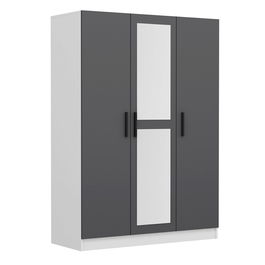 Dulap pentru haine, Minerva, Kale Anthracite, 135x210x52 cm, PAL, Antracit