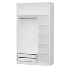 Dulap pentru haine, Minerva, Kale 255, 135x255x52 cm, PAL, Alb