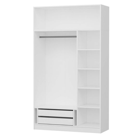 Dulap pentru haine, Minerva, Kale 255, 135x255x52 cm, PAL, Alb