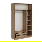 Dulap pentru haine, Minerva, Minar 3 Kapak 2 Çekmece 255, 135x255x52 cm, PAL, Iată-l