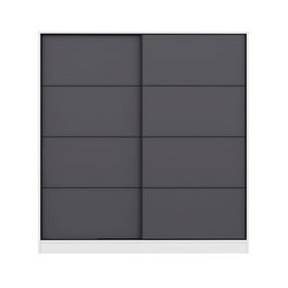 Dulap pentru haine, Minerva, Kale, 180x190x52 cm, PAL, Alb / Antracit