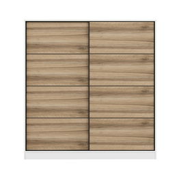 Dulap pentru haine, Minerva, Kale, 180x210x52 cm, PAL, Alb / Dore