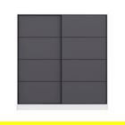 Dulap pentru haine, Minerva, Kale, 180x210x52 cm, PAL, Alb / Antracit