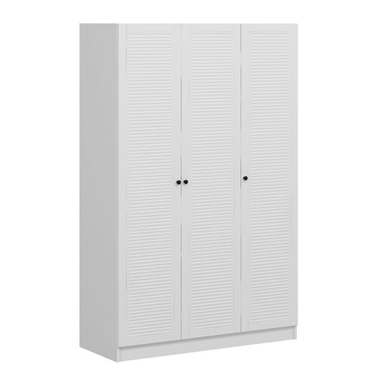 Dulap pentru haine, Minerva, Kale White, 135x210x52 cm, PAL, Alb