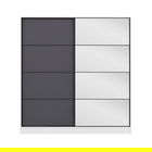 Dulap pentru haine, Minerva, Kale, 180x210x52 cm, PAL, Alb / Antracit