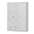 Dulap pentru haine, Minerva, Kale 3 Mebran Kapak 210, 135x210x52 cm, PAL, Alb