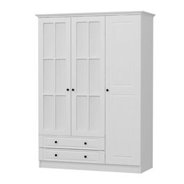 Dulap pentru haine, Minerva, Kale 3 Mebran Kapak 210, 135x210x52 cm, PAL, Alb