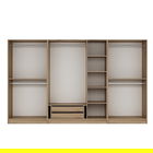 Dulap pentru haine, Minerva, Kale Plus, 315x210x52 cm, PAL, Stejar
