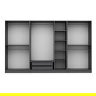 Dulap pentru haine, Minerva, Kale Plus, 315x210x52 cm, PAL, Antracit