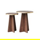 Set masuta de cafea, Neostill, Mushroom 2, PAL, Aur / Nuc