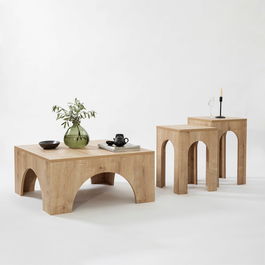 Masuta de cafea, Neostill, Collesium, 80x37x80 cm, PAL, Stejar