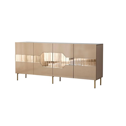 Consola, Neostill, Milan, 180x80x40 cm, MDF , Bronz / Aur