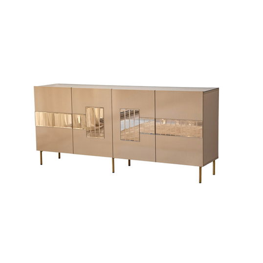 Consola, Neostill, Paris, 180x80x40 cm, MDF , Bronz / Aur