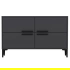 Comoda TV, Odessa, Ctn, 120x75x30 cm, PAL, Antracit