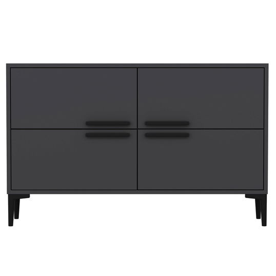 Comoda TV, Odessa, Ctn, 120x75x30 cm, PAL, Antracit