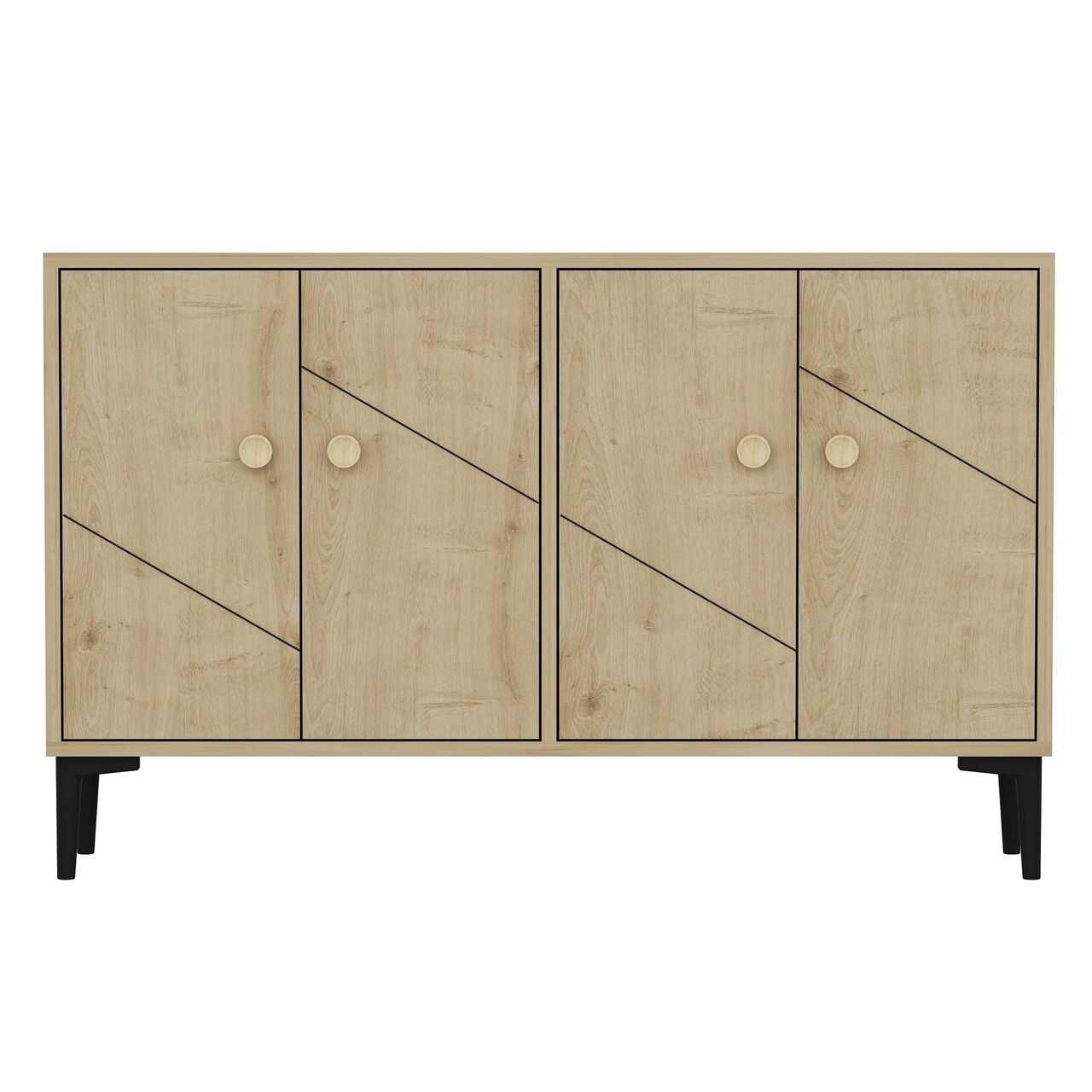 Comoda TV, Odessa, Myria, 120x30x75 cm, PAL, Maro