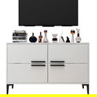 Comoda TV, Odessa, Ctn, 120x75x30 cm, PAL, Alb