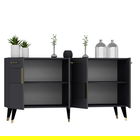 Consola, Olivia, Moda, 150x79x40 cm, PAL , Antracit / Aur