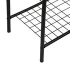 Cuier de perete, Puqa Design, Peter, 169x110x31 cm, Metal, Negru
