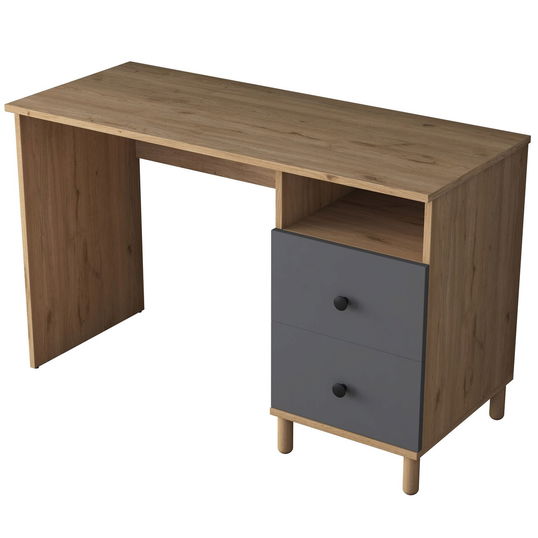 Birou, Rani, HA109, 120x73.8x50 cm, PAL, Nuc / Antracit