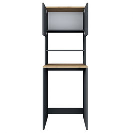 Dulap masina de spalat, Rani, KD101, 65x183.6x60 cm, PAL, Nuc / Antracit