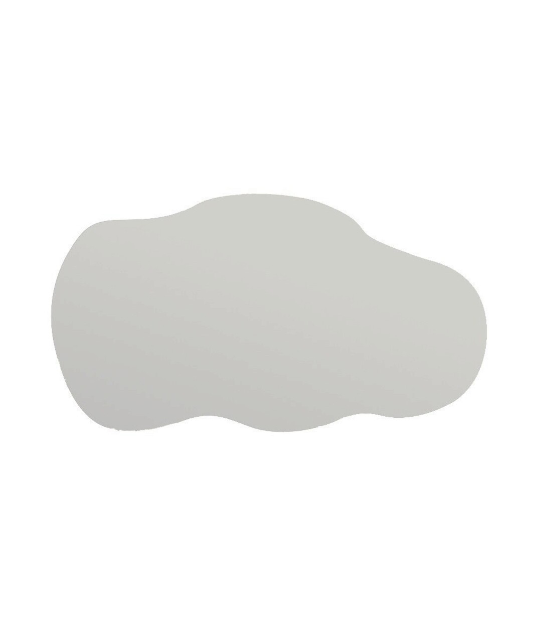 Oglinda decorativa, Siam, Baby, 40x72x2.2 cm, MDF , Negru