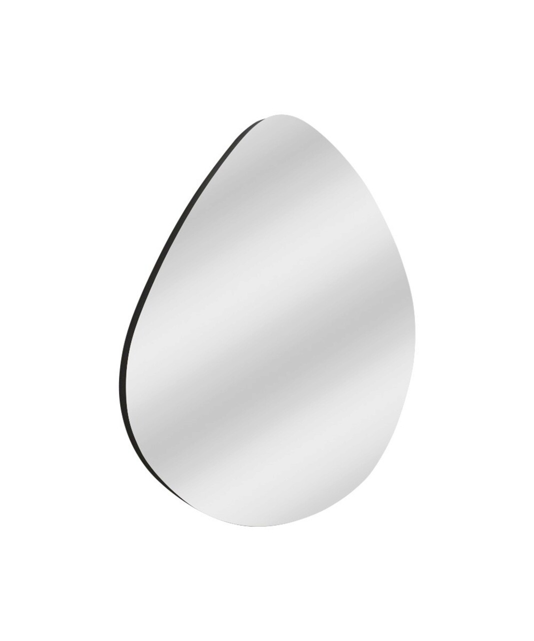 Oglinda decorativa, Siam, Besso, 60x60x2.2 cm, MDF , Negru
