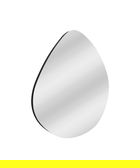 Oglinda decorativa, Siam, Besso, 60x60x2.2 cm, MDF , Negru