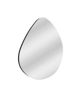 Oglinda decorativa, Siam, Besso, 60x60x2.2 cm, MDF , Negru